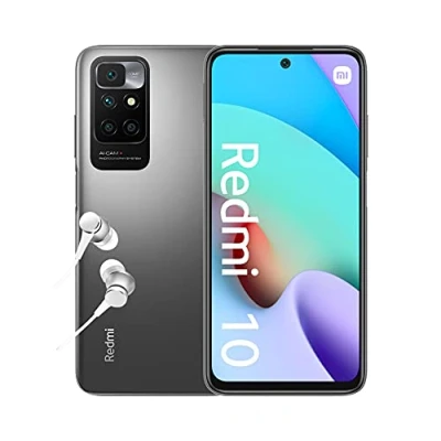 Image of Xiaomi Redmi 10 Smartphone 4+64GB, 6,5 FHD+ 90Hz DotDisplay, MediaTek Helio G88, 50MP AI quad Camera, 5000mAh, Carbon Gray (UK Version + 2 Years Warranty)