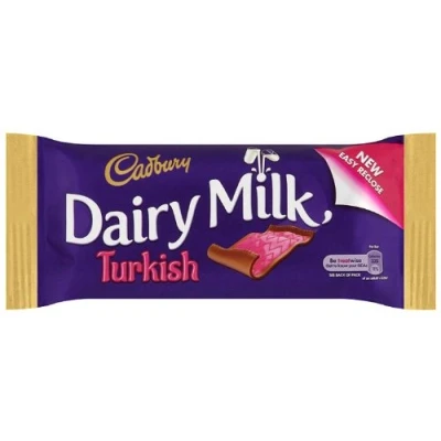 Image of Cadbury Dairy Milk Turkish Delight Chocolate 47 g (Pack of 24)