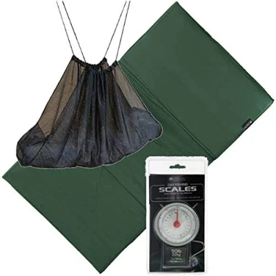 Image of Angling Pursuits UNHOOKING MAT WEIGH SLING AND FISHING SCALES CARP COARSE TACKLE