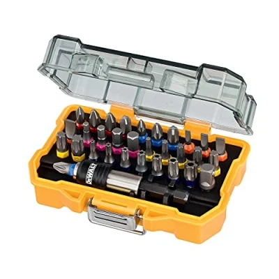 Image of DEWALT DT7969 QZ, 32 Piece XR Professional Magnetic Screwdriver Bit Accessory Set, Yellow