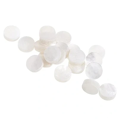 Image of Musiclily Pro 6.35mm Natural Mother of Pearl Guitar Fretboard Inlay Dots, White (Set 20)
