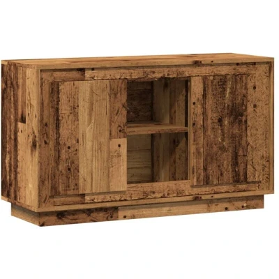 Image of vidaXL Sideboard/Cupboard/Side Cabinet Engineered Wood, Old 102x35x60cm, Modern Storage Furniture