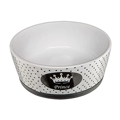 Image of Ferplast Alya Ceramic Feeding Bowl for Cats and Dogs, 18.3 x 7.2 cm, 1.1 Litre