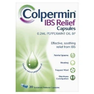 Image of COLPERMIN IBS RELIEF CAPSULES PEPPERMINT 100 CAPS