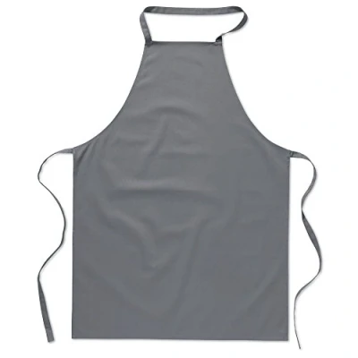 Image of eBuyGB Pack of 10 Catering Cooking Plain Chef&#039;s Unisex Kitchen Apron, Cotton, Grey