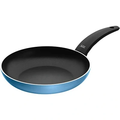Image of Silit Belluna Frying Pan 24 cm Aluminium Coated with Plastic Handle for Gentle Blue