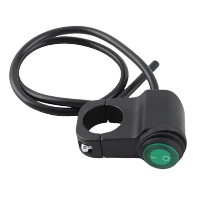 Image of Motorcycle Handlebar Switch, Universal 22mm 12V Switch Waterproof On Off Headlight Fog Light Spot On/