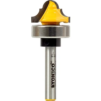 Image of Yonico 13021qt 3/16 Inch Radius Double Roman Ogee Groove Router Bit 1/4 Shank
