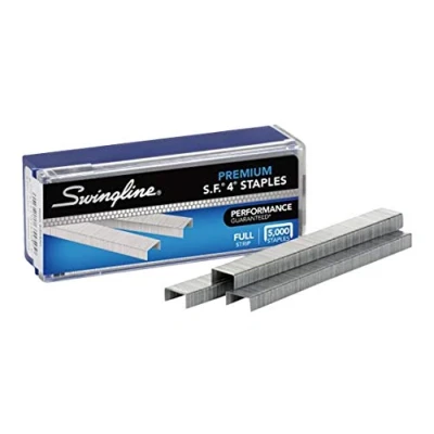 Image of Swingline Staples, Premium, S.F. 4, 0.25&quot;, 210 per Strip, 5,000 Box (S7035450)