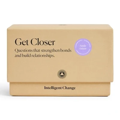 Image of Intelligent Change Get Closer: Family Bonding Question Card Game, Conversation Starters with Fun Questions &amp; Activities, Talking Game for Families, Icebreaker Deck, 100 Cards