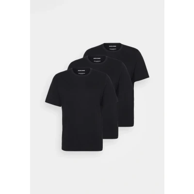 Image of Jack &amp; Jones Jacunder TEE CREW NECK 3 PACK Undershirt, Men&#039;s, Size: XXL, Black