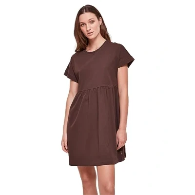 Image of Urban Classics Empire Valance Day dress, Women&#039;s, Size: 5XL, Brown