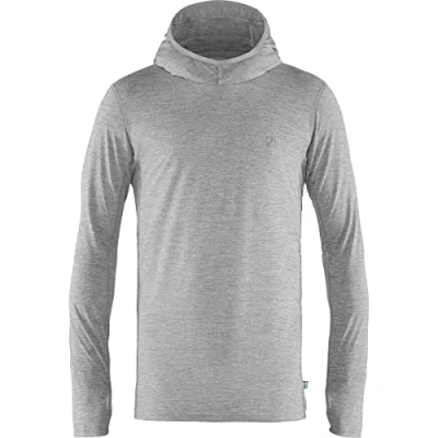 Image of Fjällräven Abisko SUN Hoodie Long sleeved top, Men&#039;s, Size: Small, Shark grey