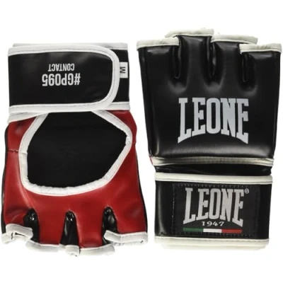Image of LEONE 1947, Contact MMA Gloves, Unisex Adult, Black, L, GP095