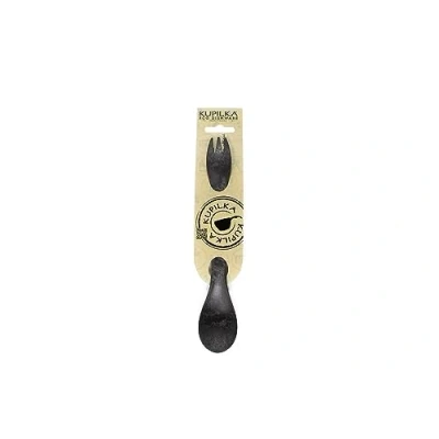 Image of Kupilka Spork 225 Long Outdoor Fork Crockery made of Organic Material Recyclable, Black