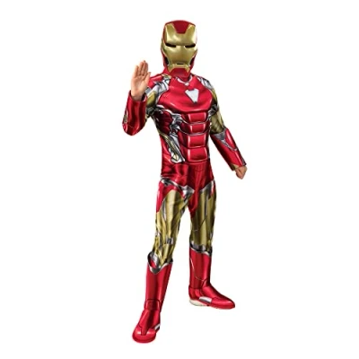 Image of Rubie&#039;s Official Avengers Endgame Iron Man, Deluxe Child Costume Small, Age 3 4, Height 117 cm