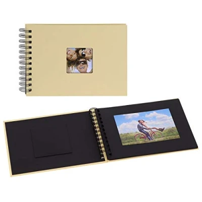 Image of walther Design Photo Album Cream 23 x 17 cm Spiral with Punched Cover, Fun SA 109 H