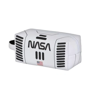 Image of Karactermania NASA Spaceship Brick Plus Travel Toiletry Bag, White, 25 x 12 cm