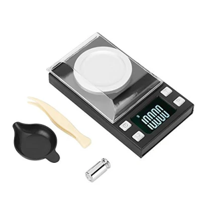 Image of TOPINCN Kitchen Scale, Digital Electronic Scale 0.001G High Precision Portable Mini LCD for Weighing Jewellery Gold Pills (50G/0.001G)