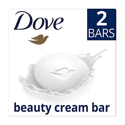 Image of Dove Original Beauty Bar Soap for Softer, Smoother, Healthier Looking Skin 2 x 90 g
