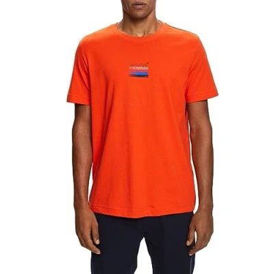 Image of ESPRIT Men&#039;s 083cc2k304 T Shirt, 882/Bright Orange 3, XS