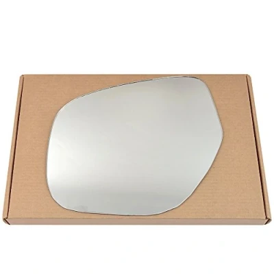 Image of Less4spares Wing Mirror Glass Left Compatible with Mitsubishi Outlander 2010 2020 STICK ON Passenger Near Side Convex