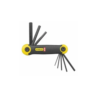 Image of STANLEY Metic Folding Hex Key Set Pocket Size (8 Pieces) 2 69 264, Pack of 1