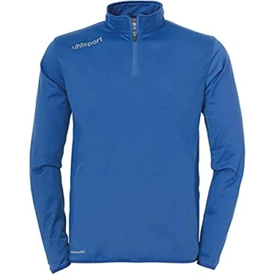 Image of Uhlsport Essential 1/4 Zip Sweatshirt Men&#039;s Azure/White, 4X Large