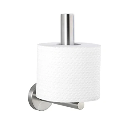 Image of WENKO Spare Toilet roll Holder Bosio, Stainless steel, Silver matt, 12.5 x 8 18 cm