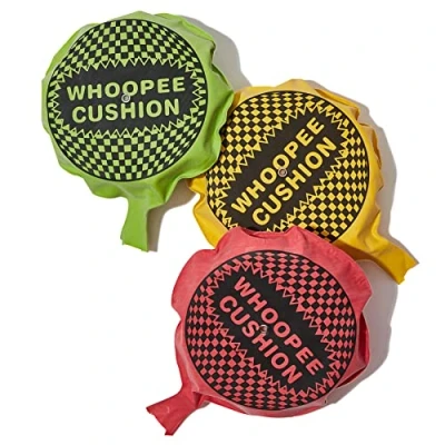 Image of Self Inflating Whoopee Cushion Farting Classic Jokes Collection Whoopie Toys for Kids and Adult, Makes Gas Sounds Noise, Pranks Funny Tricky Toy Party Favour Supply (1) (1 SUPPLIED)