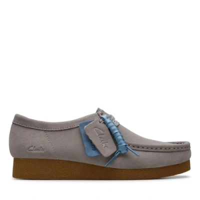Image of Clarks Women&#039;s WallabeeEVO Sneaker, Dark Grey SDE, 5 UK