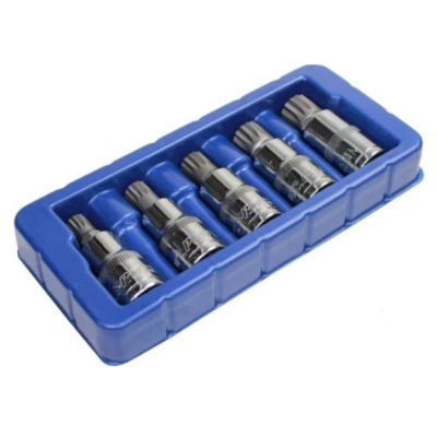 Image of US PRO 5 Piece 1/2&#039;&#039; Drive Spline Triple Square Bit Sockets M10 M18 2076
