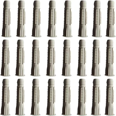 Image of M10 x 60mm Ti Ultra tough Nylon wall plugs anti rotation fins prevent spinning in the hole. Pack of 24