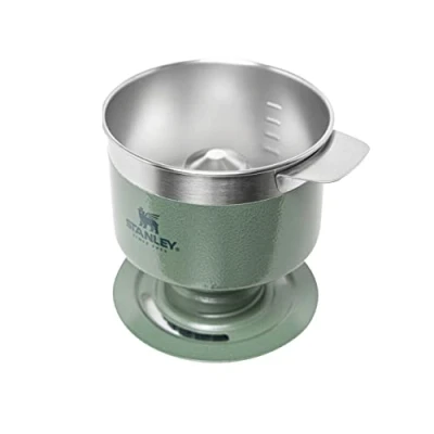 Image of Stanley Perfect Brew Pour Over Makes 1 6 Cups Reusable Filter No Disposable Paper Filters Needed Compatible With Bottles BPA Free Easy Clean Stainless Steel Green