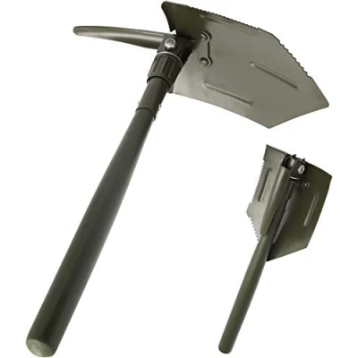 Image of Cao Folding Camping Shovel Green Spike