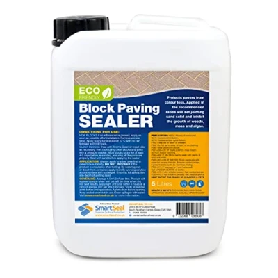 Image of Smartseal Eco Friendly Block Paving Sealer Solvent Free Durable Sand Hardener &amp; Weed Inhibitor for A Natural Look Best Sealant Paved Driveways And Patios (5 Litre)