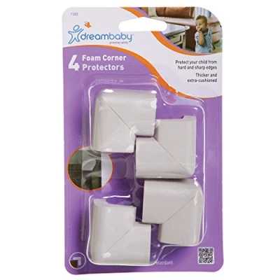 Image of DREAMBABY SOFT FOAM CORNER CUSHIONS GREY 4 PACK