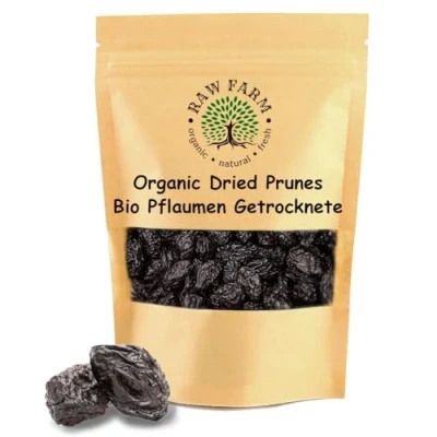 Image of 1 kg Organic Soft Pitted Prunes Free from Additives, Preservatives, All Natural