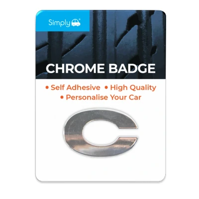 Image of Simply CB03 C Chrome Badge