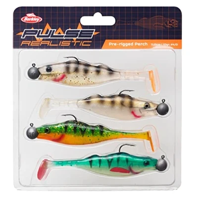 Image of Berkley Pulse Realistic Perch Prerigged 15cm Shad