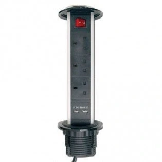 Image of HISPEC TOWER SOCKET WITH USB