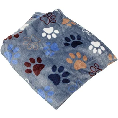 Image of Nobby 60881 Classic Lissi Dog Blanket L x W 75 100 cm Medium Dark Grey