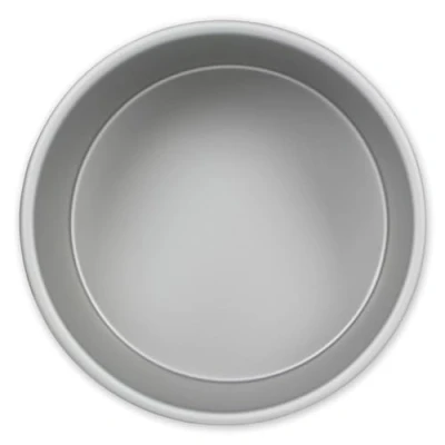 Image of PME RND054 Anodised Aluminium Round Cake Pan 5 x 4 Inch Deep, Silver