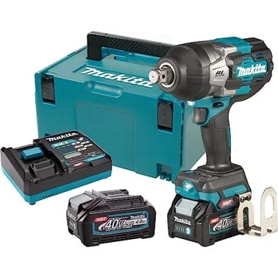 Image of Makita TW001GM201 Cordless Impact Wrench 40 V Max. / 4.0 Ah, 2 Batteries + Charger in Makpac