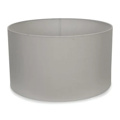 Image of Modern Grey Fabric Cylinder Ceiling Pendant Lampshade/Table Lamp/Floor Lamp Drum Light Shade Large
