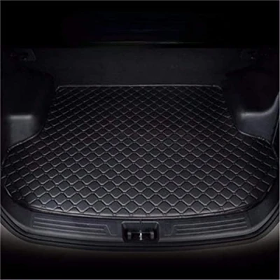 Image of LYQNBPLU Car Boot Liner Mat for Ford Mondeo 2013 2014 2015 2016 2020, Leather Rear Trunk Mats Anti Scratch Protector Pad Tailored Waterproof Slip Luggage Auto Interior Accessories