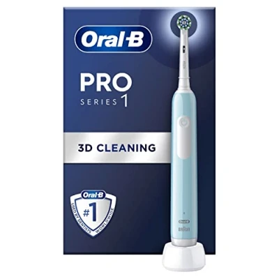 Image of Oral B Pro 1 Cross Action Electric Toothbrush Blue