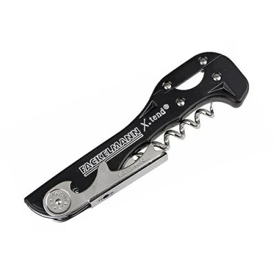 Image of FMprofessional Waiter&#039;s Corkscrew, Stainless Steel Plastic, Black, ca. 13,2cm