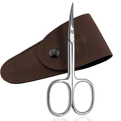 Image of marQus Solingen Scissors Cuticle Germany Curved Blade, Nail Pedicure Beauty Grooming Kit for Nail, Eyebrow, Eyelash, Dry Skin sicssors