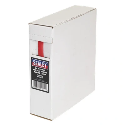 Image of Sealey Heat Shrink Tubing Red Ø6.4 3.2mm 12m